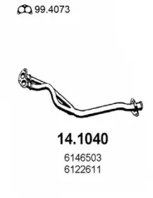 Труба выхлопного газа ASSO купить