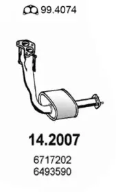 Предглушитель выхлопных газов ASSO купить