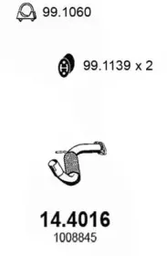 Труба выхлопного газа ASSO купить