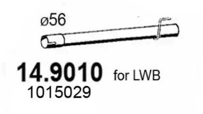 Труба выхлопного газа ASSO купить