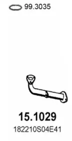 Труба выхлопного газа ASSO купить