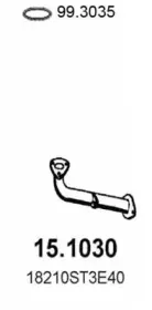 Труба выхлопного газа ASSO купить