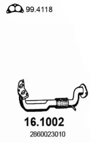 Труба выхлопного газа ASSO купить