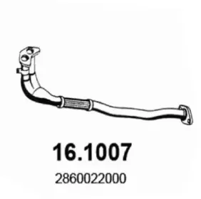 Труба выхлопного газа ASSO купить