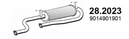Предглушитель выхлопных газов ASSO купить