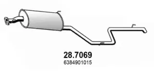 Глушитель выхлопных газов конечный ASSO купить