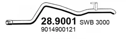 Труба выхлопного газа ASSO купить