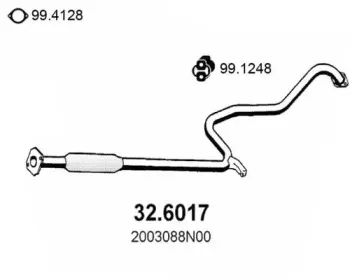 Средний глушитель выхлопных газов ASSO купить