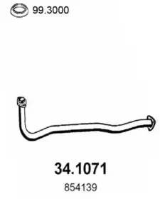 Труба выхлопного газа ASSO купить