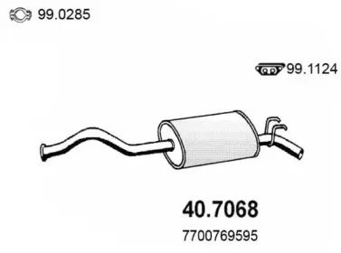 Глушитель выхлопных газов конечный ASSO купить