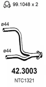 Труба выхлопного газа ASSO купить