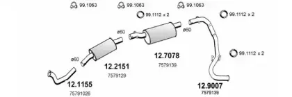 Система выпуска ОГ ASSO купить