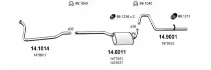 Система выпуска ОГ ASSO купить