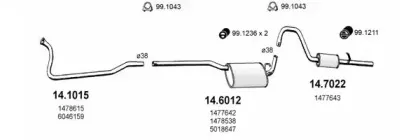 Система выпуска ОГ ASSO купить