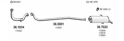 Система выпуска ОГ ASSO купить