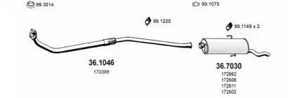 Система выпуска ОГ ASSO купить