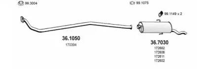 Система выпуска ОГ ASSO купить