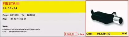 Глушитель для спортивного автомобиля ASSO купить