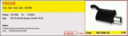 Глушитель для спортивного автомобиля ASSO купить