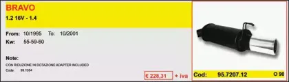 Глушитель для спортивного автомобиля ASSO купить