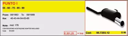 Глушитель для спортивного автомобиля ASSO купить