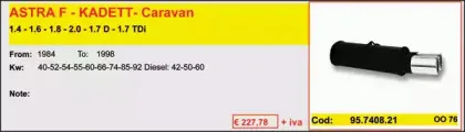 Глушитель для спортивного автомобиля ASSO купить