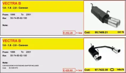 Глушитель для спортивного автомобиля ASSO купить
