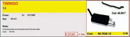 Глушитель для спортивного автомобиля ASSO купить