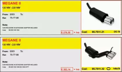 Глушитель для спортивного автомобиля ASSO купить