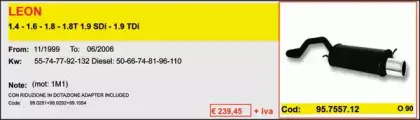 Глушитель для спортивного автомобиля ASSO купить