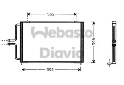 Конденсатор, кондиционер WEBASTO купить