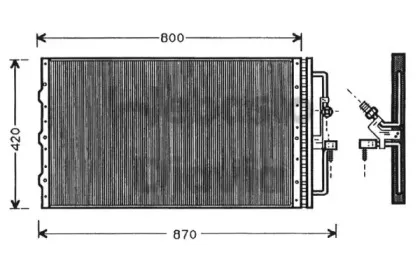 Конденсатор, кондиционер WEBASTO купить