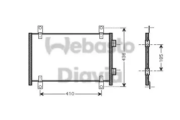 Конденсатор, кондиционер WEBASTO купить