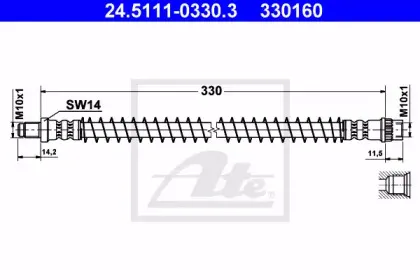 Тормозной шланг ATE купить