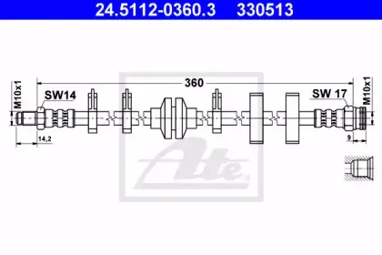 Тормозной шланг ATE купить
