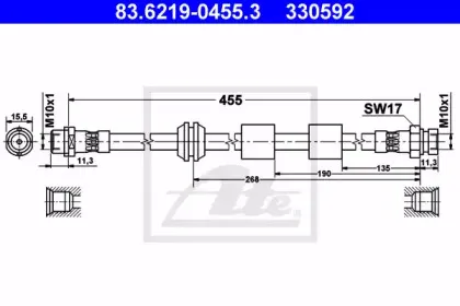 Тормозной шланг ATE купить