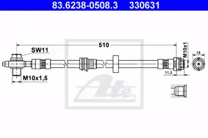 Тормозной шланг ATE купить