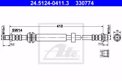 Тормозной шланг ATE купить