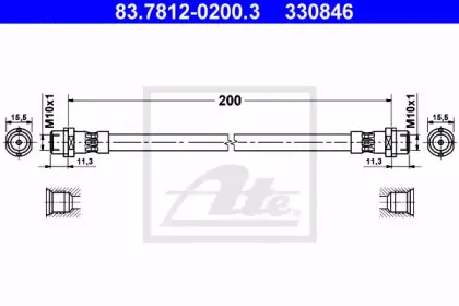 Тормозной шланг ATE купить