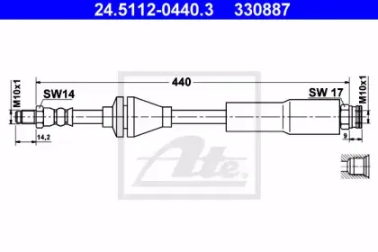 Тормозной шланг ATE купить