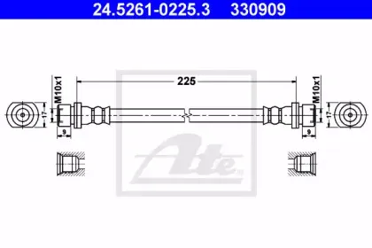 Тормозной шланг ATE купить
