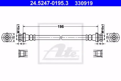 Тормозной шланг ATE купить