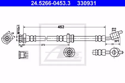 Тормозной шланг ATE купить