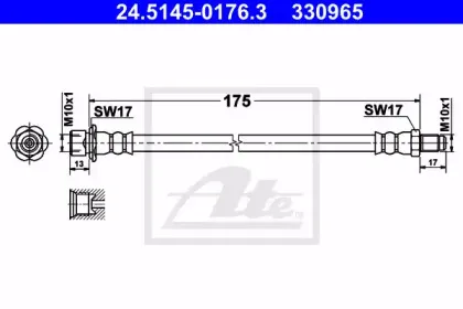 Тормозной шланг ATE купить