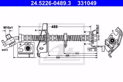 Тормозной шланг ATE купить