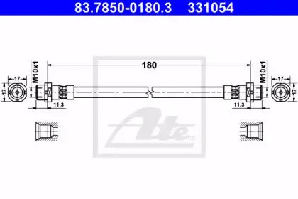 Тормозной шланг ATE купить