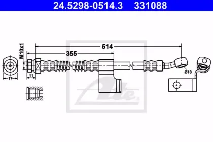 Тормозной шланг ATE купить