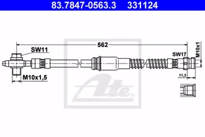Тормозной шланг ATE купить