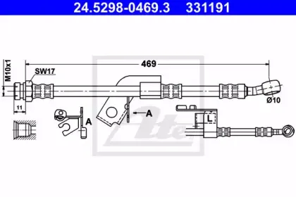 Тормозной шланг ATE купить
