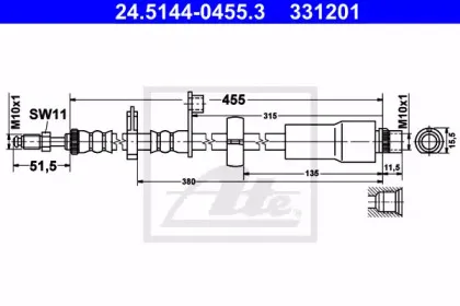 Тормозной шланг ATE купить